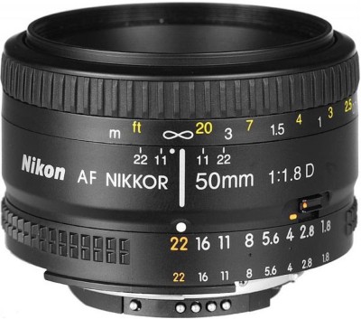 NIKON AF Nikkor 50 mm f/1.8D  Standard Prime  Lens(Black)