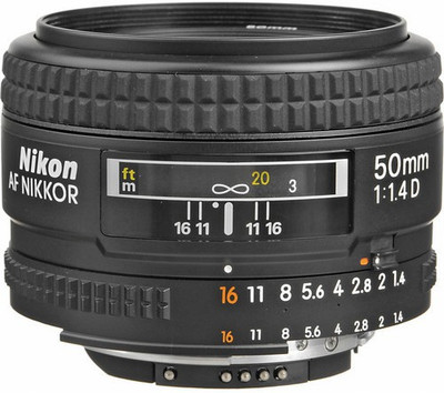 

Nikon AF Nikkor 50 mm f/1.4D Lens Lens(Black)