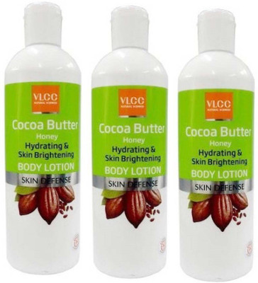 

VLCC Cocoa Butter Hydrating And Skin Brightening Body Lotion, (200 ml) pack of 3(500 ml)