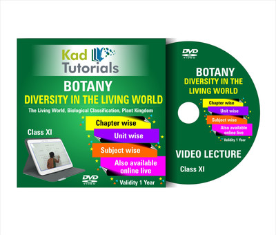 

Video lecture on DVD: DIVERSITY IN THE LIVING WORLD for NEET and AIIMS(DVD English)