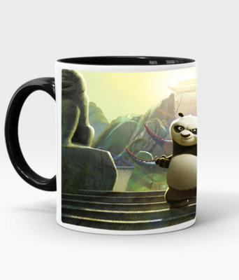 MUGKIN Kung Fu Panda mug 6 Ceramic Coffee Mug(350 ml)