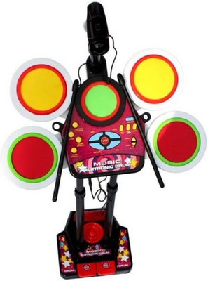 

Amazia Electronic Junior Jazz Drum Beat Set with Mp3 Plug-In + Microphone + Pedal Mechanism + Adjustable Heights(Multicolor)