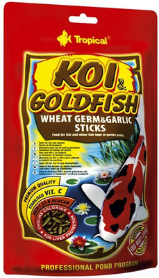 

Tropical KOI & GOLFISH WHEAT GERM & GARLIC STICKS 4 kg Dry Fish Food