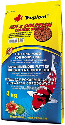 

Tropical KOI & GOLDFISH COLOR STICKS 4 kg Dry Fish Food