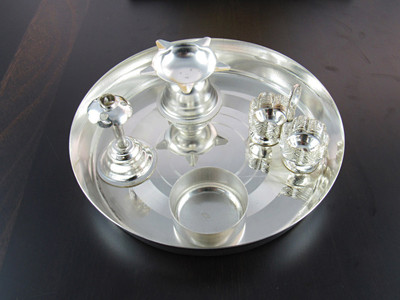 

GoldGiftIdeas 6PS (6 Inch) Silver Plated(5 Pieces, Silver)