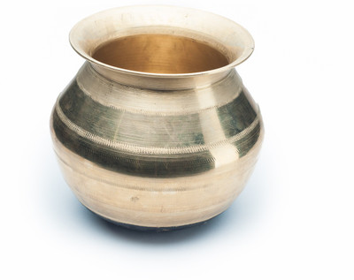 Zishta Handcrafted Traditional Bronze (Kansa) Cookware Vengala Paanai Handi 1.5 L(Bronze) Zishta Handcrafted Traditional Bronze (Kansa) Cookware Vengala Paanai Handi 1.5 L(Bronze)