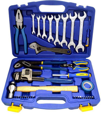 

Goodyear GOODYEAR 38 PC WORKSHOP TOOL KIT Hand Tool Kit(38 Tools), Blue