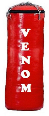 

Venom 5.5 Feet Long, SRF - STANDARD Material, Red Color, Unfilled with Hanging Chain Hanging Bag(5.5, 66 kg)