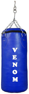 

Venom 1.5 Feet Long, PU Material, Blue Color, Unfilled with Hanging Chain Hanging Bag(1.5, 18 kg)
