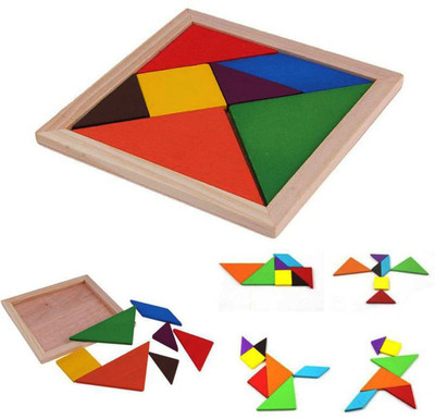 

Kidzoo Wooden Tangram Puzzle Educational Toy For Kids(7 Pieces)