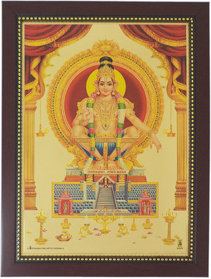 

R S Exports Lord Ayyappan Photo Frame ( 34 cm x 26 cm x 1.5 cm ) / hariharan iyyapan iyyappan iyyappa iyyappan ayyappa swamy ayyappan ayappa swami ayappan iyappan iyapa / God Gods and Goddess Religious Frame