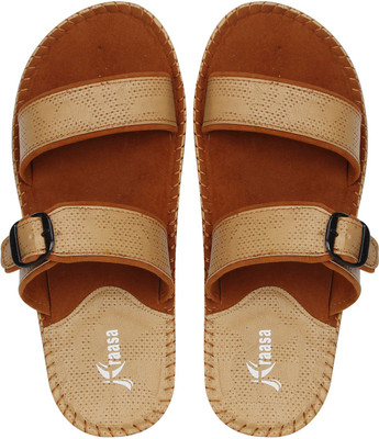 

Kraasa Men Cream::Tan Sandals