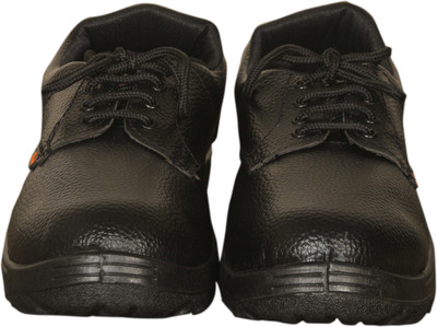 

6Four Shoes Safety Shoes Boots For Men(Black