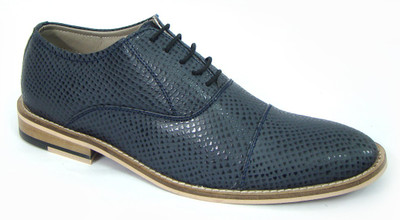 

ASM HU126 Brogues For Men(Blue, Greyesh blue