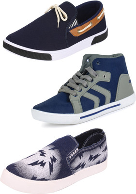 

SHOEFLY Multicolor Combo-(3)-114-417-689 Sneakers For Men(Multicolor