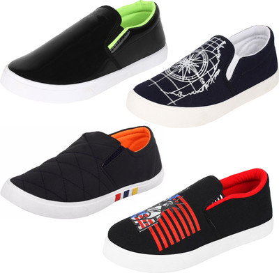

Shoefly Multicolor-Combo-(4)-461-487-654-687 Casuals For Men(Multicolor