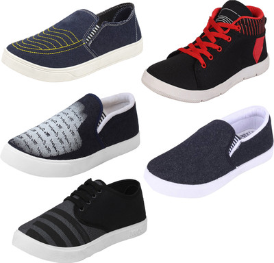 

Shoefly Multicolor-Combo-(5)-723-720-725-727-721 Casuals For Men(Multicolor