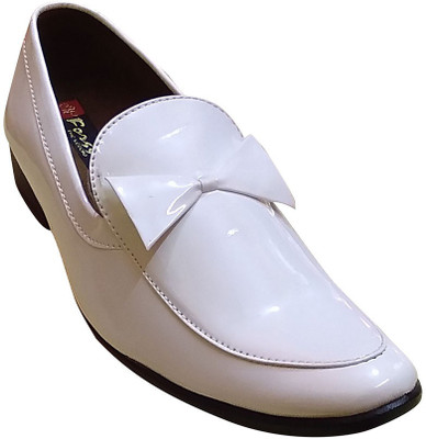 

jkt Men's Stylish Loafer Shoes Loafers For Men(White, Whitegold