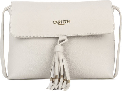 

Carlton London Women Casual Beige PU Sling Bag