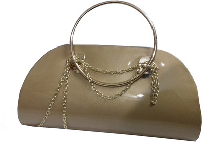 

Green Apple Women Evening/Party Gold Silicon Hand-held Bag