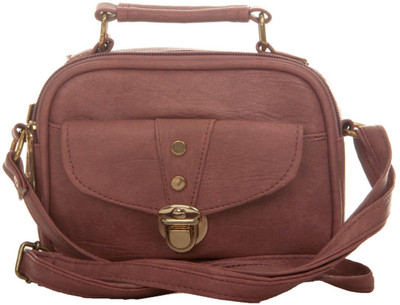 

Aliado Women Casual Orange Leatherette Sling Bag