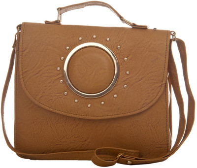 

Aliado Women Casual Brown Leatherette Sling Bag