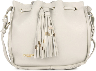 

Carlton London Women Casual Beige PU Sling Bag