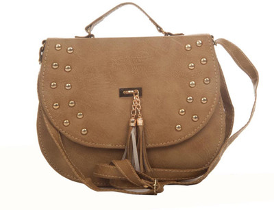 

Aliado Women Casual Beige Leatherette Sling Bag