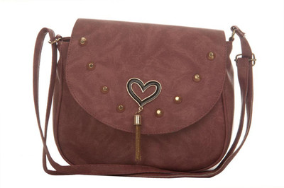 

Aliado Women Casual Pink Leatherette Sling Bag