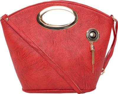 

Adine Girls Casual Red Leatherette Shoulder Bag