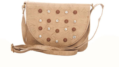 

Aliado Women Casual Beige Leatherette Sling Bag