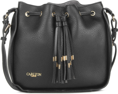 

Carlton London Women Casual Black PU Sling Bag