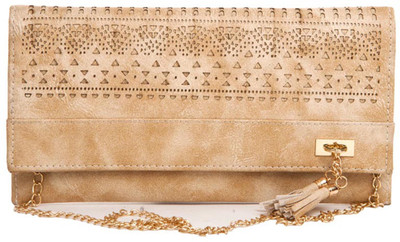 

Aliado Women Evening/Party Yellow Leatherette Sling Bag