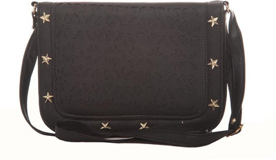 

Aliado Women Casual Black Leatherette Sling Bag
