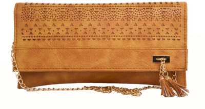 

Aliado Women Evening/Party Brown Leatherette Sling Bag