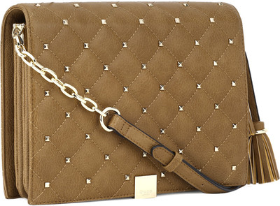 

Dune London Women Casual Tan Genuine Leather Sling Bag