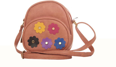 

Aliado Women Casual Orange Leatherette Sling Bag