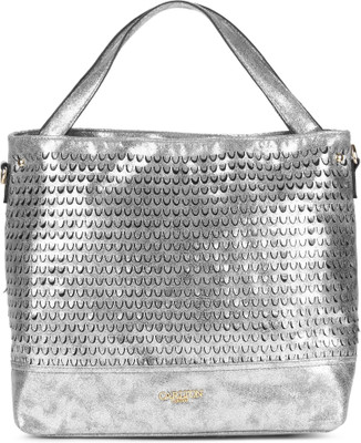 

Carlton London Women Evening/Party Silver PU Sling Bag