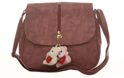 

Aliado Women Casual Pink Leatherette Sling Bag