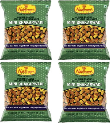 

Haldiram's Mini Bhakarwadi (Pack of 4)(800 g, Pack of 4)