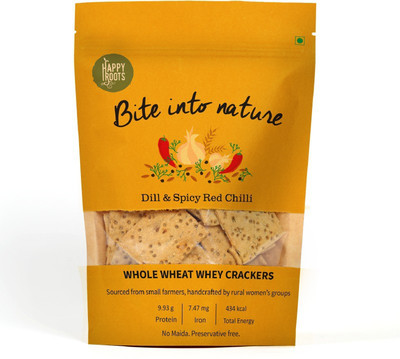 

Happy Roots Whole Wheat Dill Spicy Cracker(125 g)