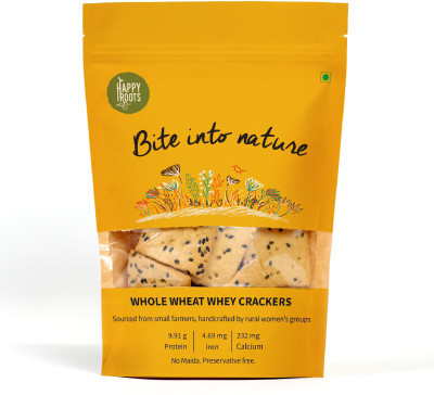 

Happy Roots Whole Wheat & Whey Crackers(125 g)