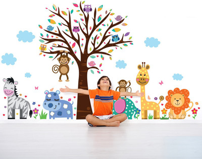 SCOTLON 100 cm CHILDREN_WESTERN COLLECTION Self Adhesive Sticker(Pack of 1)