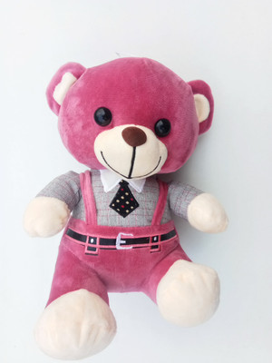 

Aparnas 40cms cute suspenders teddy soft toy stuffed For kids birthday gift return gift love girl - 40 cm(Maroon, Beige), Beige;maroon