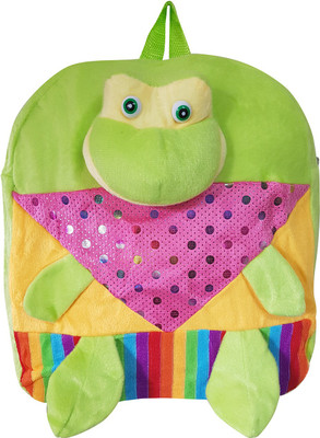 

Global Choice Frog Soft Toy bag for Kids - 14 inch(Green)