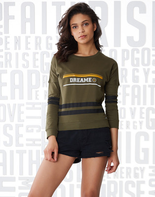 36% OFF on METRONAUT Printed Women Round Neck Green T-Shirt on