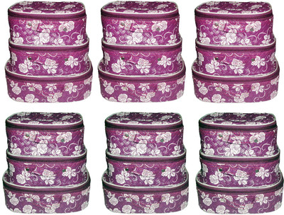 

Afrose Set of 6 Toiletry Bag Jewelry Case Makeup Vanity Box Pack of 6(Purple)