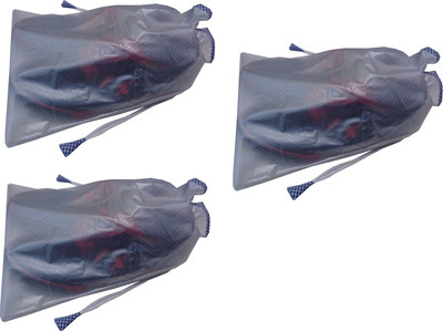 

Sarohi Pack of 3 Shoe Pouch Shoe Cover Shoe Kit(White)