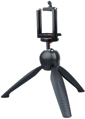 

Lambent 228 Mini Tripod Stand With Phone Clip Holder Compatible for all android and IOS Device Tripod(Black, Supports Up to 750 g)