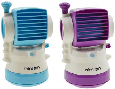 

Elegant Shopping Mini Fragrance Air Conditioner water spray Cooling Portable Desktop Humidifier Fan USB Fan(Blue, Purple, White)